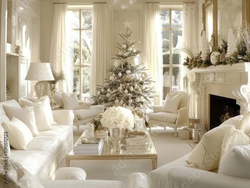 Elegant White Christmas Liv...