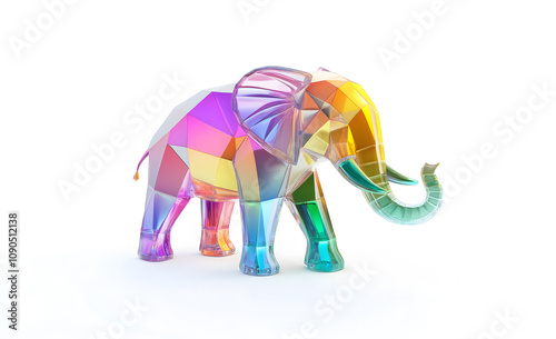 elephant isolated on white
