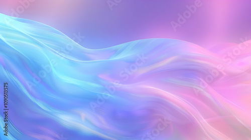 Wallpaper Mural Abstract Pastel Blue and Pink Wavy Background with a Soft, Dreamy Aesthetic Torontodigital.ca