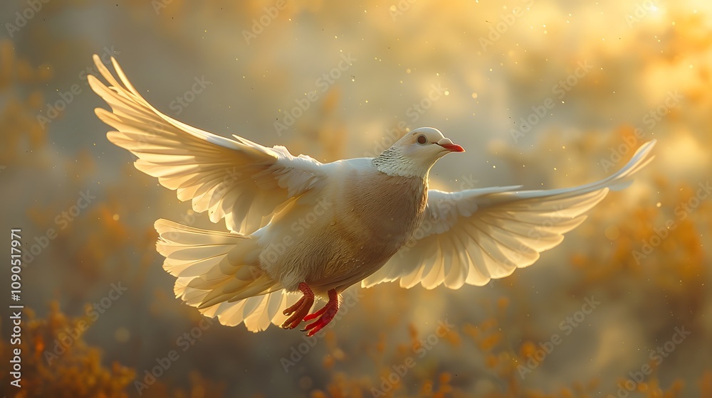 Obraz premium Biblical references to the dove in the book. AI generated
