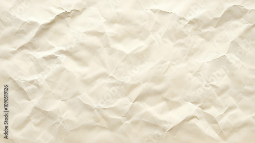 Abstract Crinkled Paper Texture Background - A  Creamy and Vintage Style