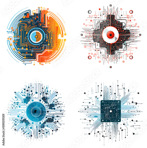 circuits abstract circuit design abstract electronics electrical circuits circuit patterns digital
