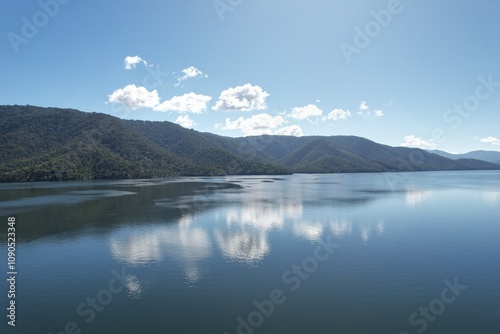 Aerial photo of Lake Eildon Victoria Australia photo