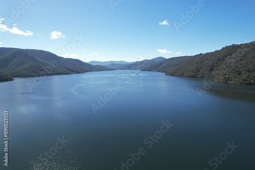 Aerial photo of Lake Eildon Victoria Australia photo