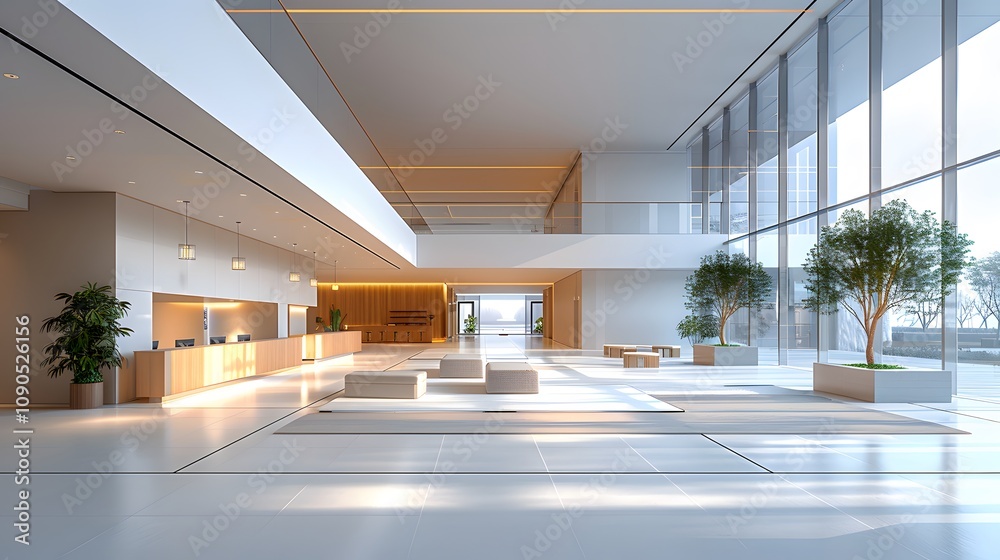 Fototapeta premium High quality interior shot of a minimalist. AI generated