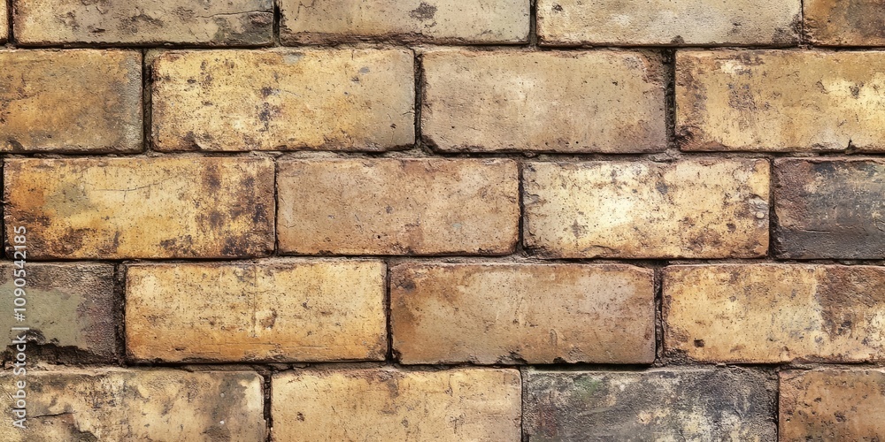 Obraz premium Textured wall brick background ideal for editing and adding text. This wall brick background provides a perfect canvas for creative design and textual enhancements. Perfect for various projects.