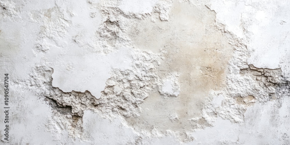 Fototapeta premium Retro pattern wall featuring a vintage or grungy white background with natural cement or stone texture, perfect for showcasing old texture in design projects. Ideal for vintage aesthetics.