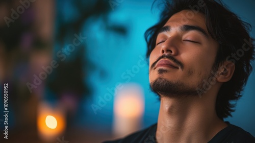 Relaxation and Healing: A Person Enjoying a Massage Therapy Session for Stress Relief photo