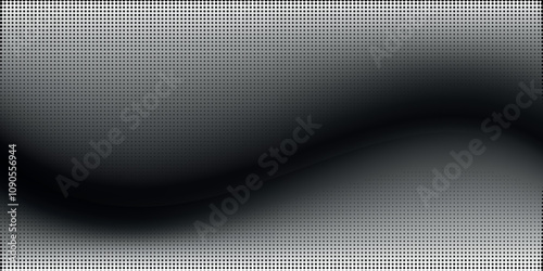 Halftone faded gradient texture. Grunge halftone grit background. White and black sand noise wallpaper. Retro pixilated vector backdrop