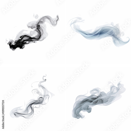 White smoke Smoke texture Smoke effect Smoke background White vapor Smoky atmosphere Transparent s