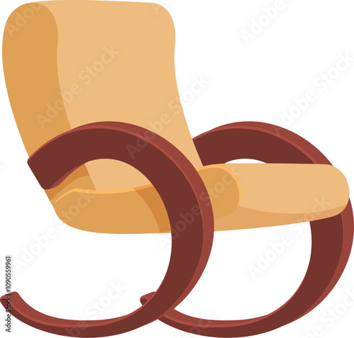 Rocking chair providing comfort and tranquility, ideal for resting and enjoying peaceful moments