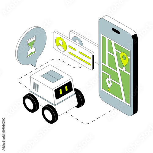 Contactless delivery by robot