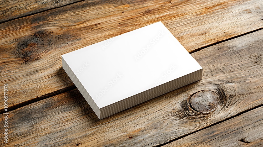 Fototapeta premium Creative blank notebook on rustic wooden table photography artsy atmosphere close-up view