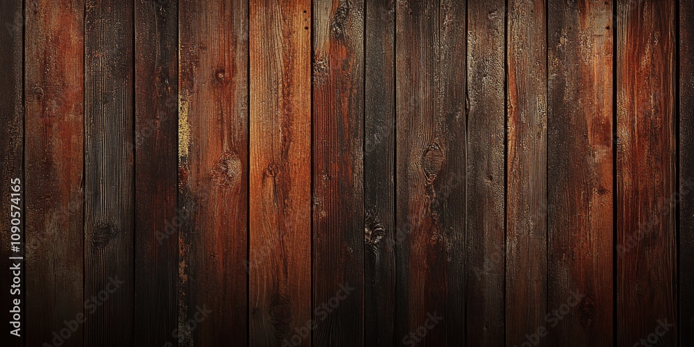 Obraz premium Grunge background featuring a rich brown wood texture, showcasing the natural beauty of brown wood texture with its unique patterns and rustic appeal. Perfect for various design projects.
