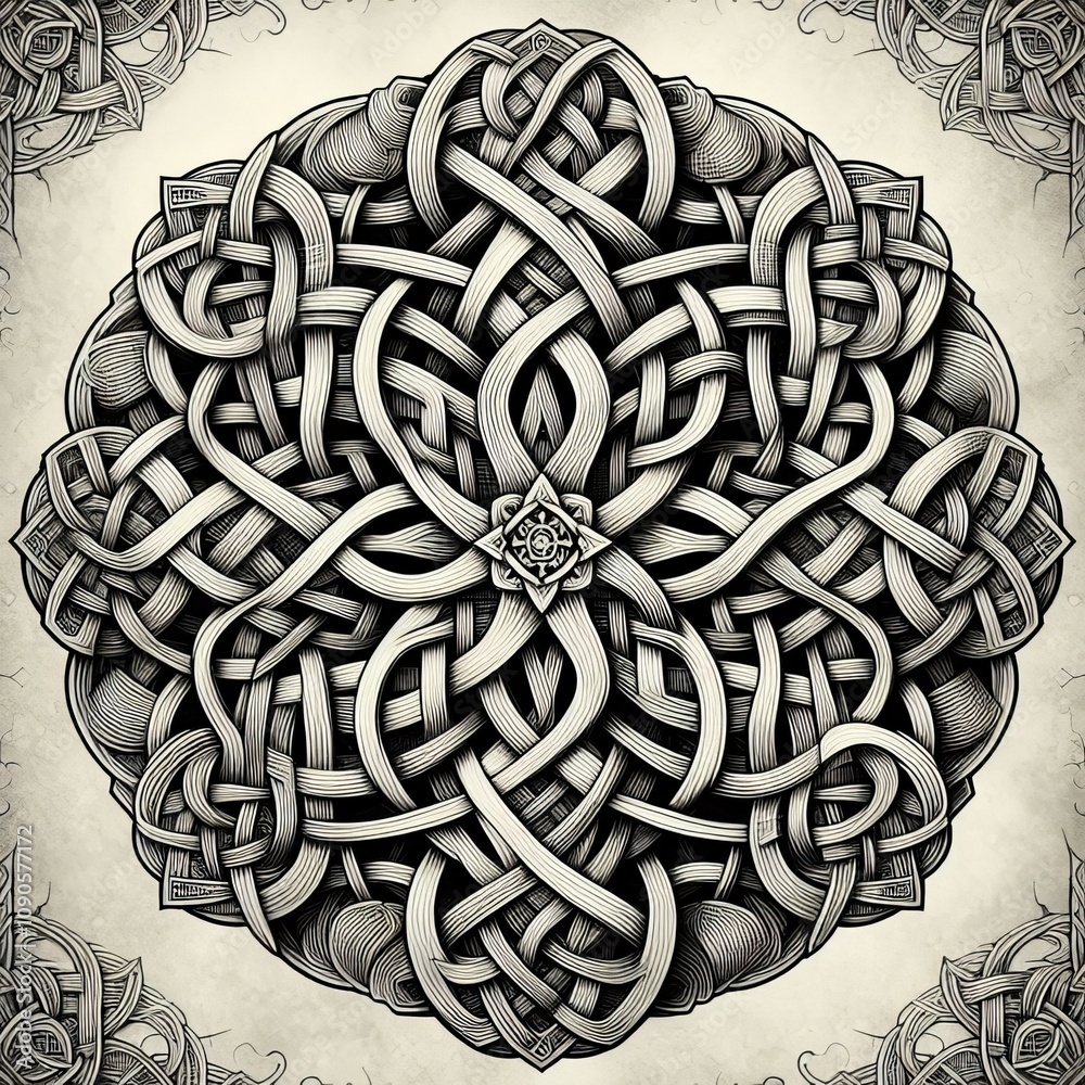 Medieval Knots Complex knot patterns inspired by medieval art ex
