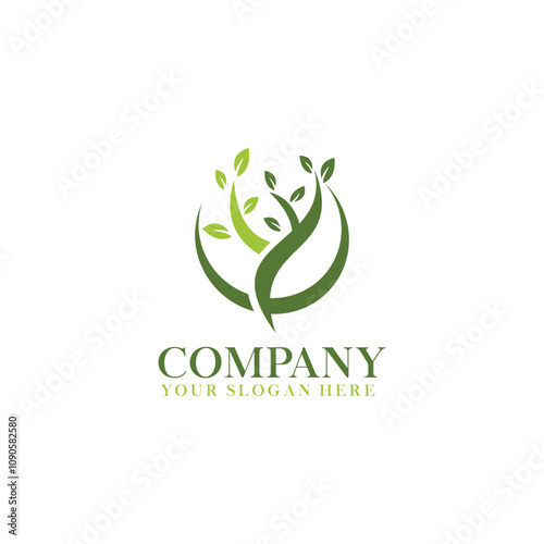 Tree logo template vector illustration
