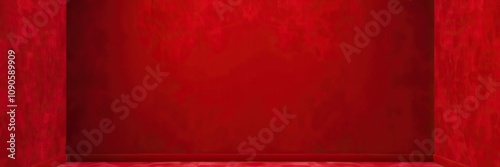 Deep red velvet walls with a soft, abstract geometric pattern, geometric patterns, unique living room, abstract modern red homeycomb background photo