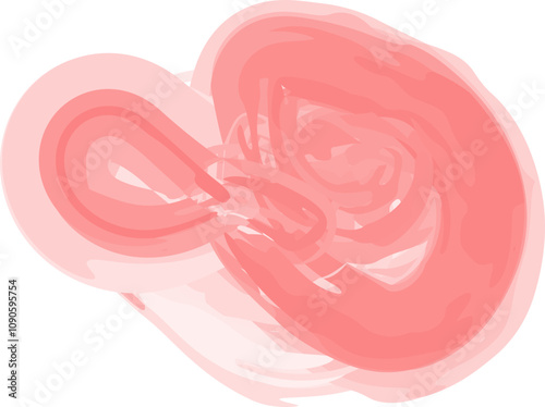 Abstract Brush Shape Art
