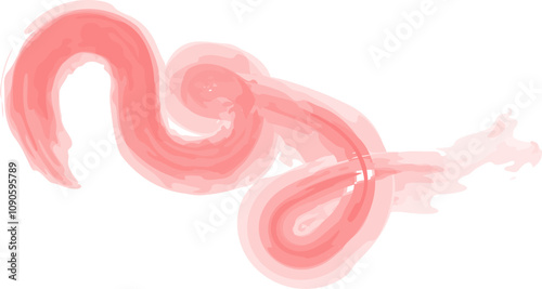 Abstract Brush Shape Art