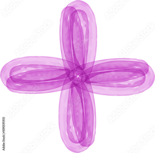 Abstract Brush Shape Art
