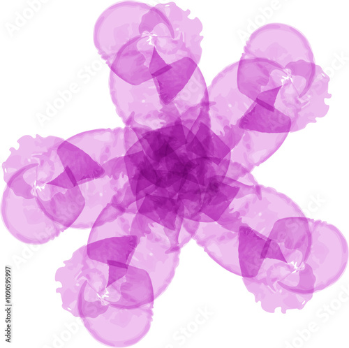 Abstract Brush Shape Art