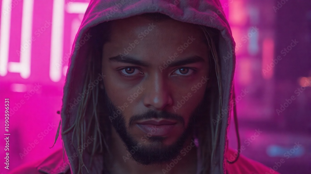 cyberpunk portrait closeup human cyberpunk portrait closeup human