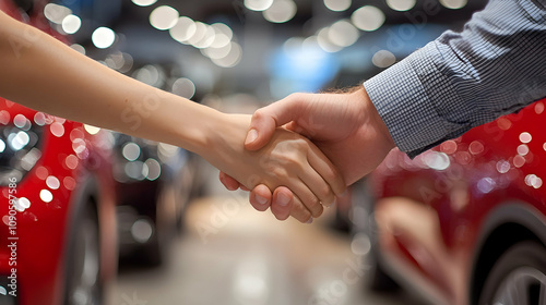 Car dealership negotiation urban environment business transaction indoor viewpoint customer engagement for seo optimization
