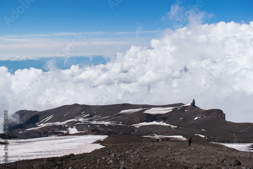 beautiful natural views of Kamchatka when climbing Avachinsky volcano photo