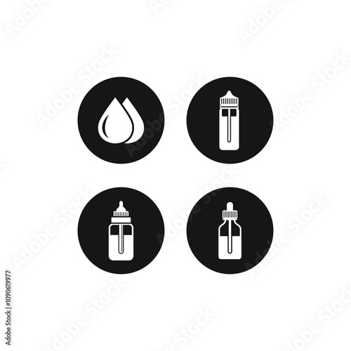 Vapor icon set template vector illustration