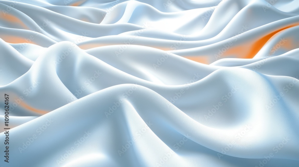 Obraz premium Experience the ultimate in cozy comfort and warmth with this invitingly soft white orange blanket.