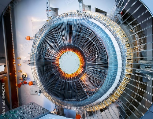 Nuclear reactor confining charged particles with magnetic field photo