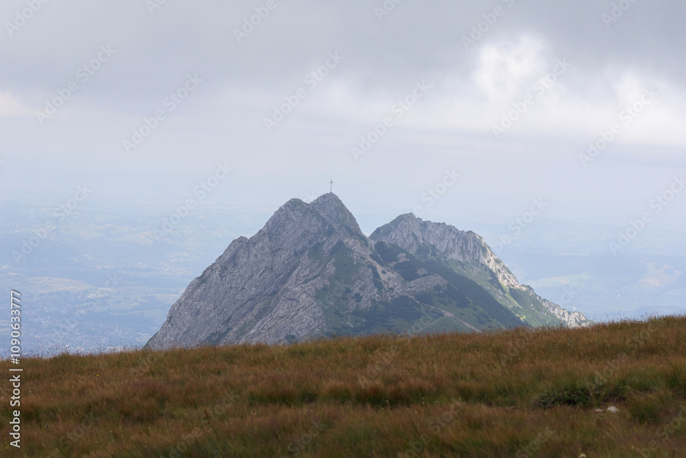 Obraz premium natural view of the mountain top from vita hill