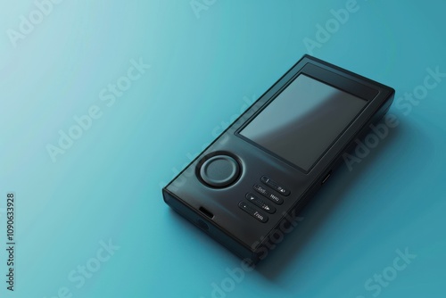 Solid Color Background Featuring MP3 Player photo