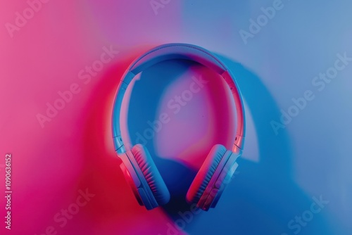 Sleek Noise-Canceling Headphones Isolated photo