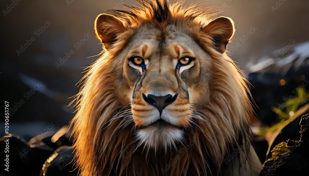 Fototapeta premium portrait of a lion