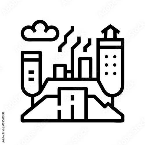 Geoscience Sustainability Goals: Futuristic Cityscape Powered by Geothermal Energy