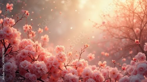 Elegant Floral Frame Background with Roses, Blossoms, and Pastel Tones - Perfect for Invitations, Greeting Cards, and Marketing Designs