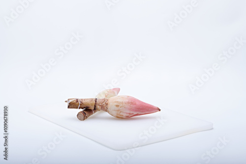 Photo of fresh fruit or vegetables on a light or white background with the freshness of dew