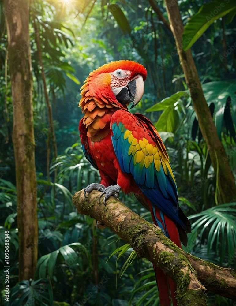Obraz premium blue and yellow macaw