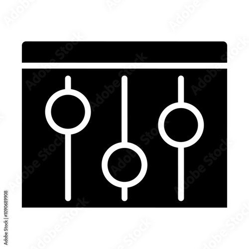 Settings icon vector. Options illustration sign. adjustment symbol. control logo.