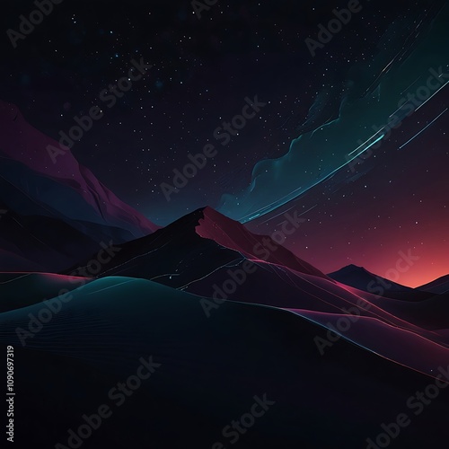 aurora borealis over the mountains