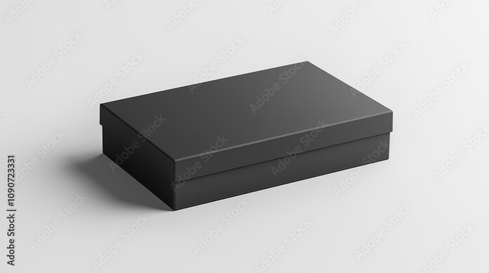 A technology product box mockup showcasing innovative features, product specifications, and sleek packaging on a clean white background.