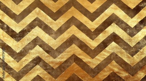 Gold chevron stripe luxury wave pattern