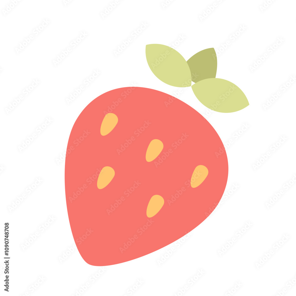 Strawberry Fruit Flat icon Strawberry Fruit Flat icon