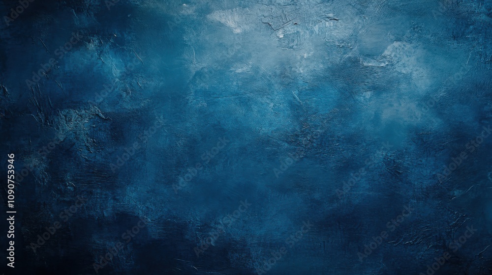 Fototapeta premium Blue gradient background with subtle textured grain