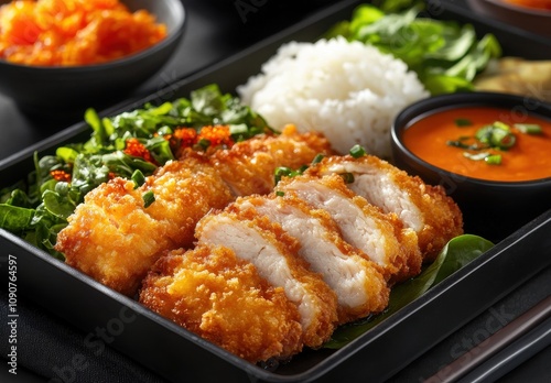 Bento Box with Chicken Katsu