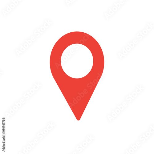 flat red geolocation icon, red location icon on transparent background, pin location pointer Free Download flat red geolocation icon, red location icon on transparent background, pin location pointer - GFXLoad