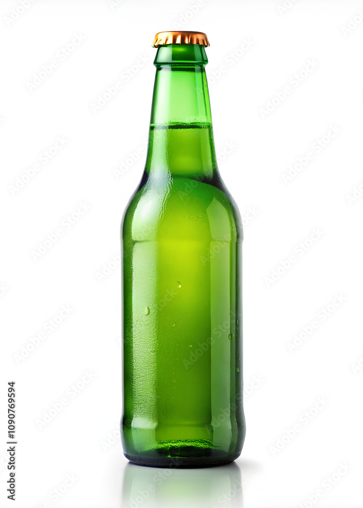 Green beer bottle, on isolated white background.png Green beer bottle, on isolated white background.png