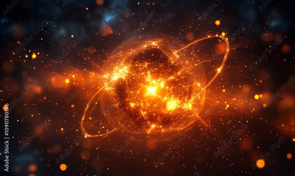 Obraz premium Abstract Scientific Background, Generative AI
