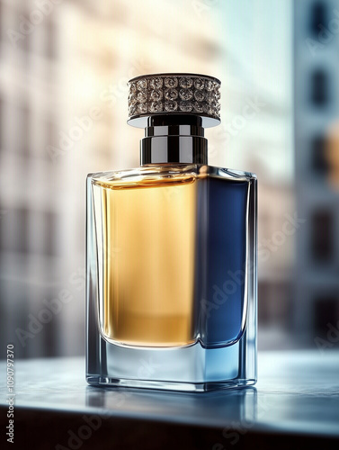 A premium perfume bottle wi...
